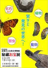 写真：倉敷市立自然史博物館秘蔵お宝展ポスター